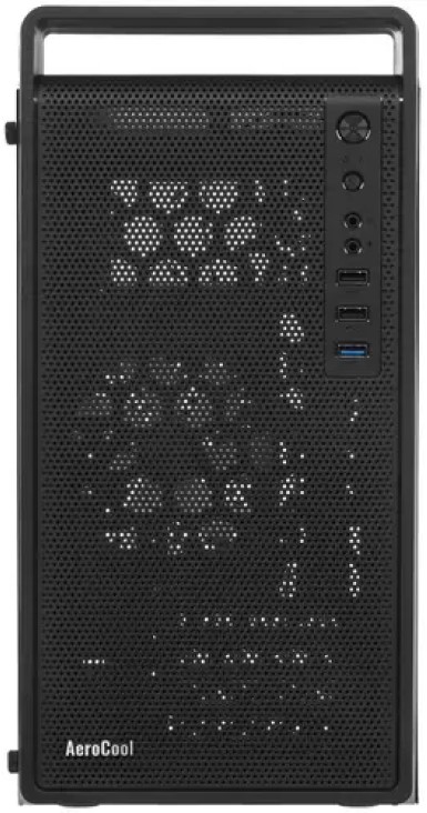 

Корпус mATX AeroCool CS-109-G-BK-v1 4711099472376 черный, без БП, USB 3.0, USB 2.0*2, audio, CS-109-G-BK-v1