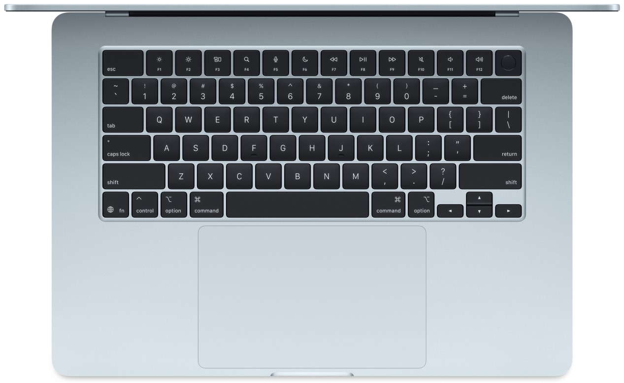 

Ноутбук Apple Macbook Air 15 (2025) MC7C4 15-inch MacBook Air: Apple M4 chip with 10-core CPU and 10-core GPU, 16GB, 512GB SSD - Sky Blue, Macbook Air 15 (2025)