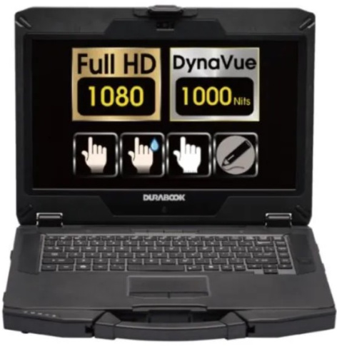 фото Ноутбук  Durabook Z14I G2 Basic в Челябинске 14 ", Core i5, 8 Гб RAM, 256 Гб SSD, Iris Xe Graphics, Черный