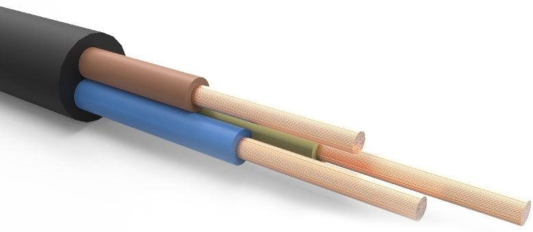 

Кабель гибкий сварочный Rexant 01-8421 КГтп-ХЛ 3х2,5 мм², 100 м, ГОСТ, 01-8421