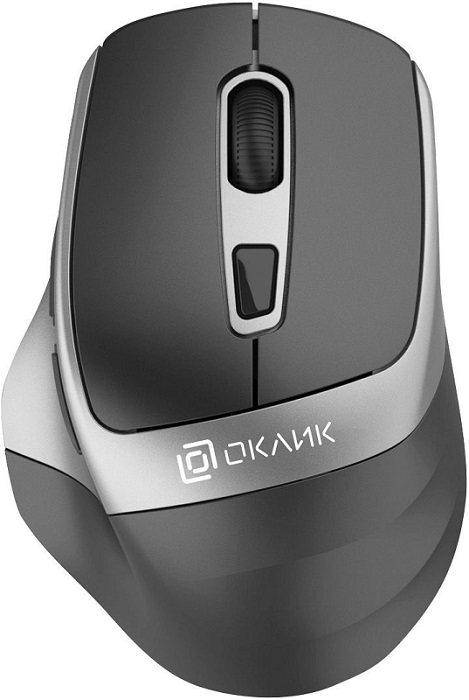 

Мышь Wireless Oklick 516MW 1978689 черный/серебристый оптическая (1600dpi) silent BT/Radio USB для ноутбука (6but), 516MW