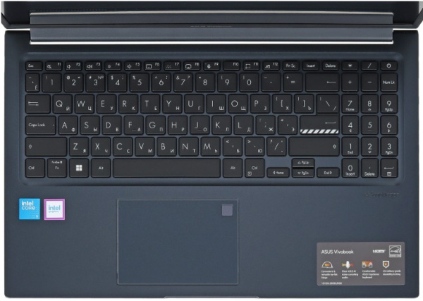 фото Ноутбук ASUS VivoBook X1504VA-BQ4061 15.6" (Intel Core 3, 8Гб DDR4, SSD 512 Гб, UHD Graphics, Без ОС) Синий [90NB13Y1-M03UD0]