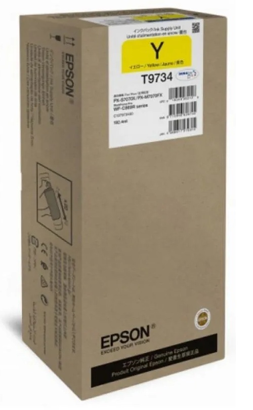 

Картридж Epson C13T97340N T973 желтый стандартной емкости XL для WF-C869RDTWF (C13T973400), C13T97340N