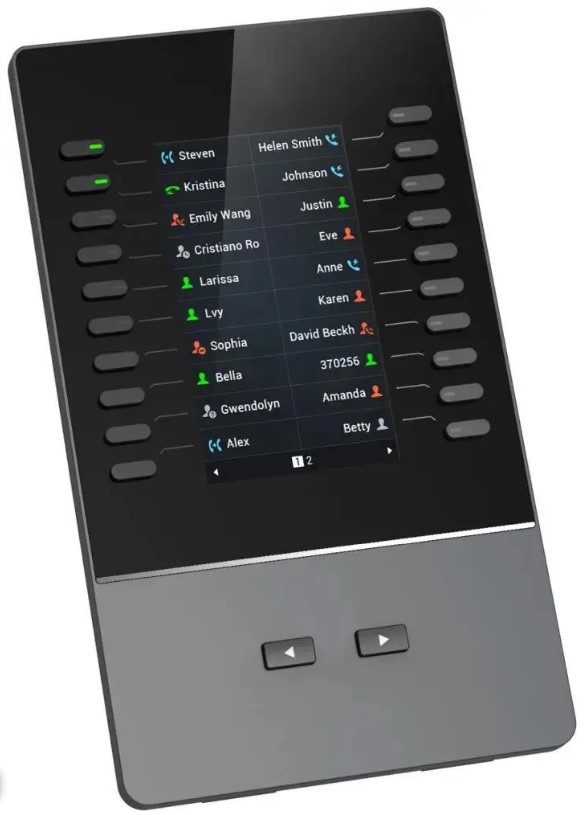 

Модуль Grandstream GBX20 расширения для моделей GRP2615 и GXV3350. Каждый модуль оснащён цветным ЖК дисплеем, 20-ю функциональными клавишами и 2-мя к, GBX20