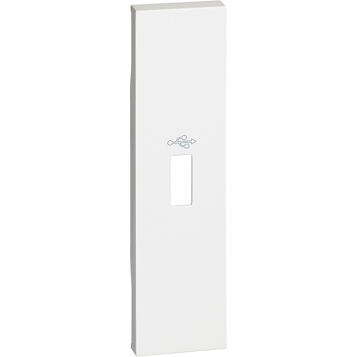 

Панель лицевая BTicino KW10P LIVING NOW для разьемов передачи данных USB, 1 модуль, цвет белый, KW10P