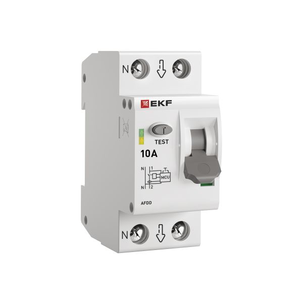

Устройство защиты от дугового пробоя EKF afdd-2-10-pro УЗДП 1P+N 10А PROxima, afdd-2-10-pro
