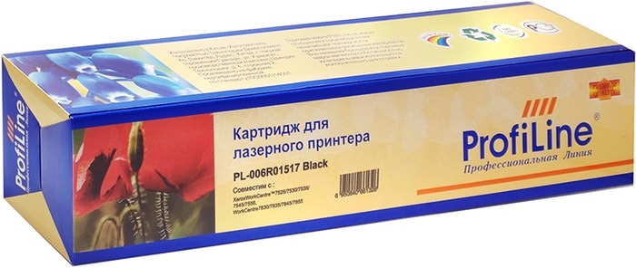 

Картридж ProfiLine PL_006R01517 для Xerox WorkCentre 7525/7530/7535/7545/7556/7830/7835/7845/7855/7970 black 26000 копий, PL_006R01517
