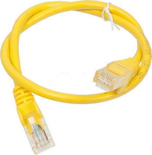 

Кабель патч-корд U/UTP 5e кат. 3м. Lanmaster LAN-PC45/U5E-3.0-YL RJ45 - RJ45, 4 пары, желтый, LSZH, LAN-PC45/U5E-3.0-YL