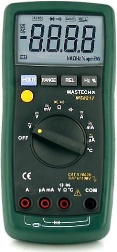 Изображение товара Мультиметр Mastech 13-2021 точные измерения напряжения сопротивления и температуры