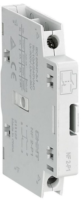 

Контакт вспомогательный CHINT 324152 NF2-P1 1НО+1НЗ, 324152