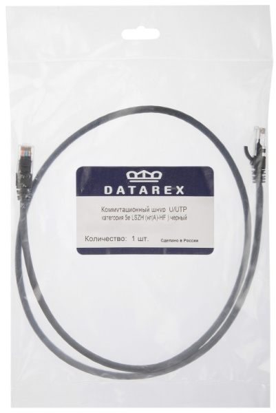 фото Кабель патч-корд U/UTP 5e кат. 1м Datarex DR-181907 в Волгограде