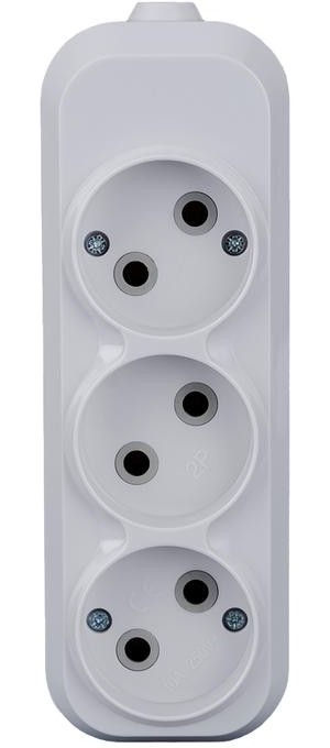 

Колодка удлинителя TOKOV ELECTRIC TKE-C01-KU3 3-м 10А без заземл. АБС-пластик бел, TKE-C01-KU3