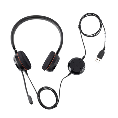 фото Гарнитура проводная Jabra Evolve 20 Stereo MS