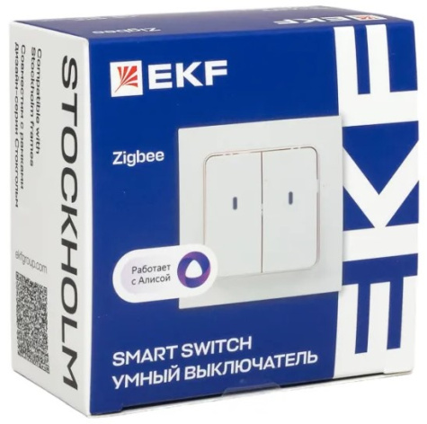 фото Выключатель умный EKF RCV-ST2-WD-ZB в Уфе
