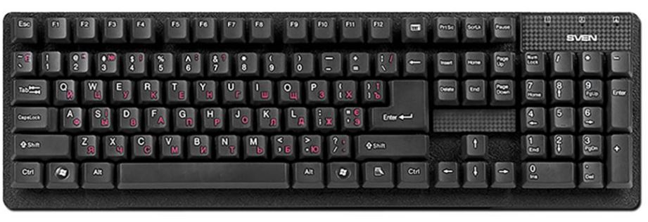 

Клавиатура Sven SV-013332 Standard 301 USB чёрная, SV-013332
