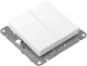 фото Переключатель двухклавишный  EKF UP1-SWW-21