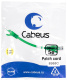 фото Кабель патч-корд U/UTP 5e кат. 0.15м Cabeus PC-UTP-RJ45-Cat.5e-0.15m-GN-LSZH