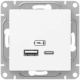 фото Розетка USB  EKF UP1-SOW-USBA+USBC в Санкт-Петербургe