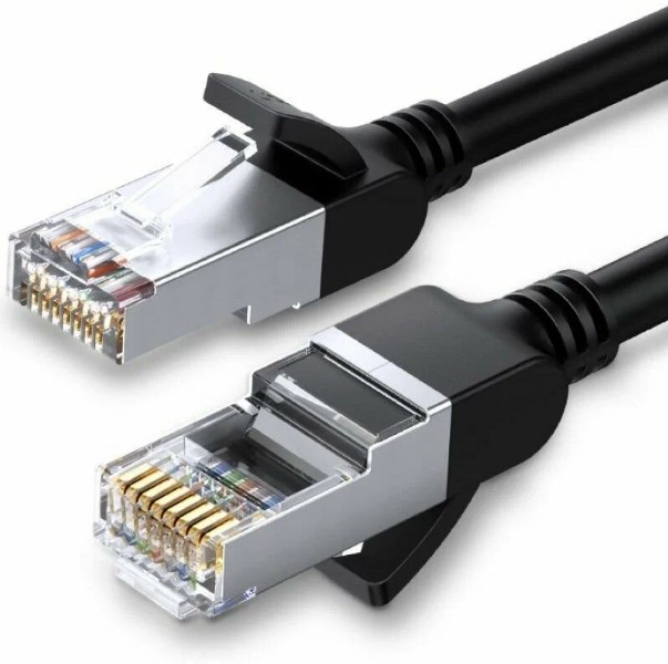 

Кабель патч-корд U/UTP 6 кат. 0.5м UGREEN NW101 50190_ Pure Copper Ethernet Round Cable, цвет: черный, NW101