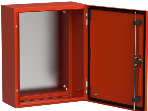 Изображение товара Щит для систем пожарной автоматизации IEK TITAN 5 IP66 нержавеющая сталь красный