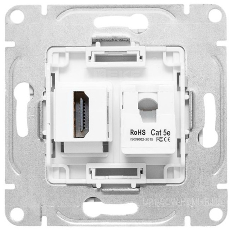 фото Розетка HDMI  EKF UP1-SOW-HDMI+RJ45 в Воронеже