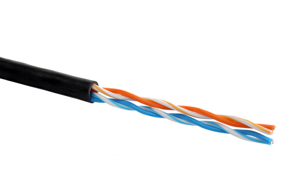 

Кабель витая пара U/UTP 5 кат. 4 пары Eurolan 19B-U5-11BL V-LINK, 22 AWG, нг(А)-HF, внешней/внутренней прокладки, черный, 19B-U5-11BL
