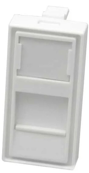 

Панель лицевая SUPRLAN 10-0319-1 со шторкой 22.5x45 1xKeystone ABS пластик белый, 10-0319-1