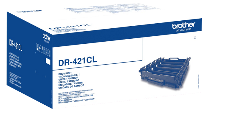 

Барабан Brother DR-421CL для Brother HLL8260/9310CDW/DCPL8410/MFCL8690/9570CDW (50000стр, комплект 4шт), DR-421CL