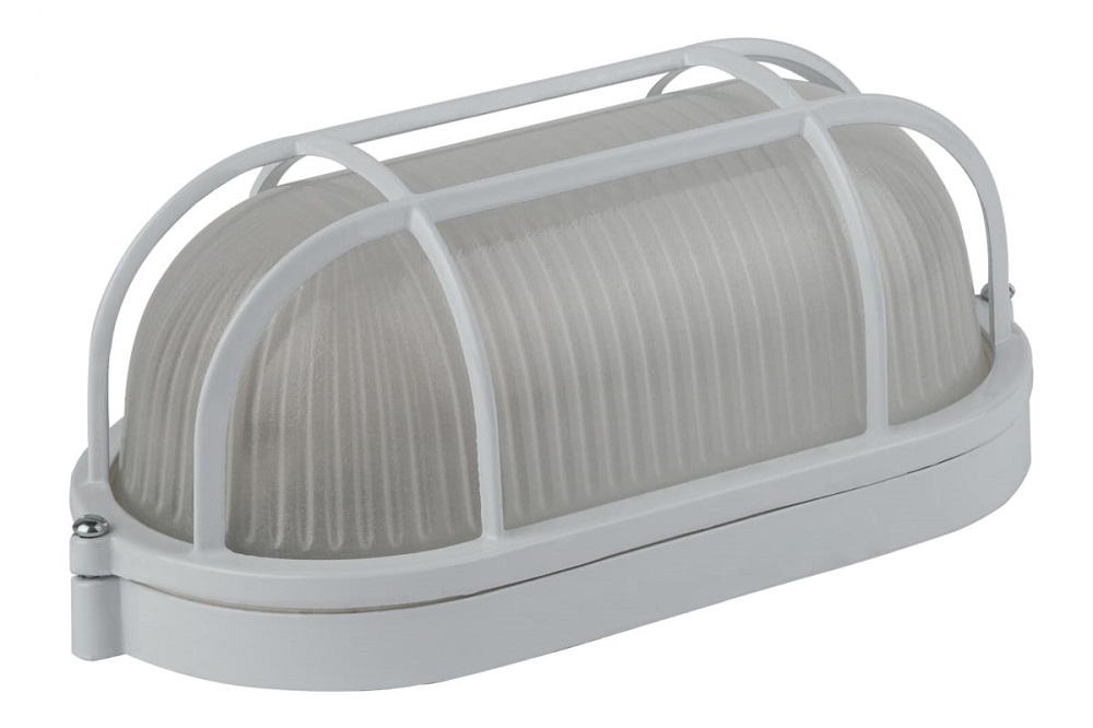 

Светильник ЭРА Б0048425 НБП 04-60-002 Акватермо ал/стекло решетка IP54 E27 max 60Вт 212х105 овальный белый, Б0048425