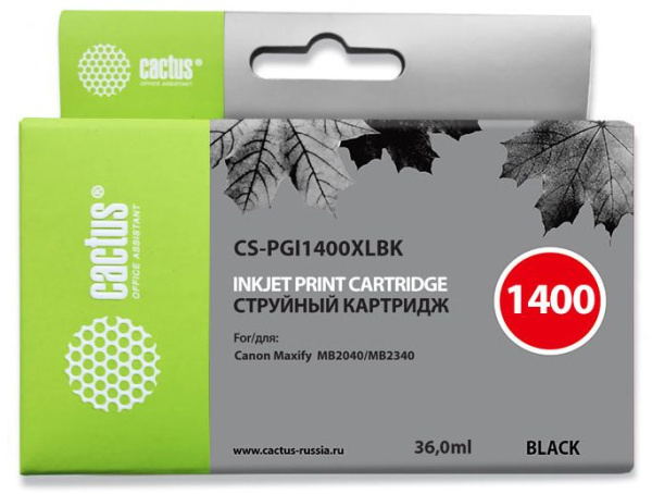 фото Картридж  Cactus CS-PGI1400XLBK в Красноярске