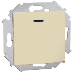 

Выключатель Simon 1591104-031 Simon 15 Бежевый 1-клавишный с подсветкой, 16А, 250В, винт.заж., 1591104-031