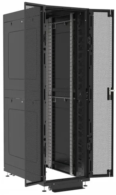

Шкаф напольный 19", 42U Filum FL-DC-426107P2P2M-BK DATA CENTRE (ШxГxВ) 600x1070x1227 мм, двери: перфорированная/распашная перфорированная, цвет черный, FL-DC-426107P2P2M-BK
