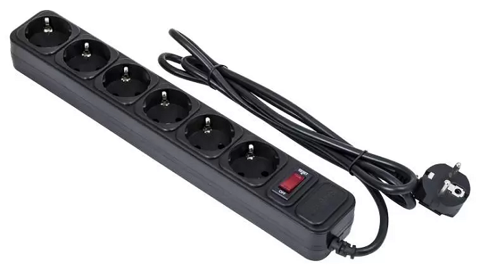 

Сетевой фильтр удлинитель Exegate SP-6-USB-1.8B EX295492RUS с USB зарядкой (6 евророзеток с заземлением, 2 USB-A 2A, 1.8м, защита от перегрузки, выклю, SP-6-USB-1.8B