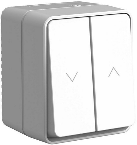 

Выключатель двухклавишный для жалюзи Systeme Electric ATN543019 AtlasDesign PROFI IP54 2хсх.4, СЕРЫЙ, ATN543019