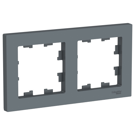 Изображение товара Рамка Systeme Electric AtlasDesign без вставки 2 поста вертикальная и горизонтальная