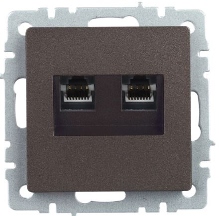 фото Розетка компьютерная двойная IEK BR-K20-1-K45 в Красноярске
