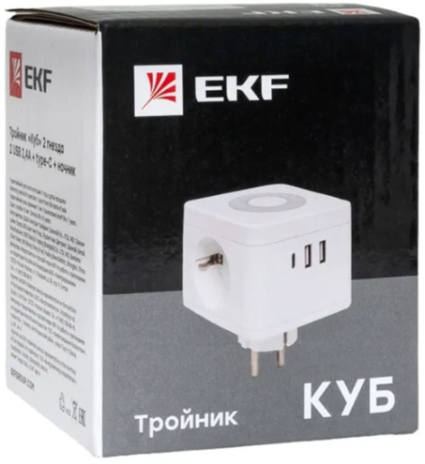 фото Удлинитель EKF UBA-CUB-2-TC