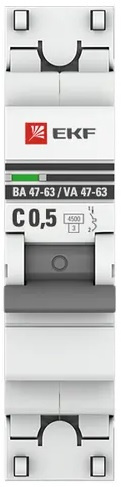фото Автоматический выключатель  EKF mcb4763-1-0.5C-pro