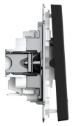 фото Выключатель двухклавишный с подсветкой Systeme Electric GAL001053S