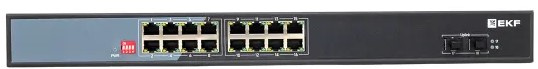фото Коммутатор промышленный неуправляемый EKF TSX-U-2GX/SFP-16GTP-R в Омске