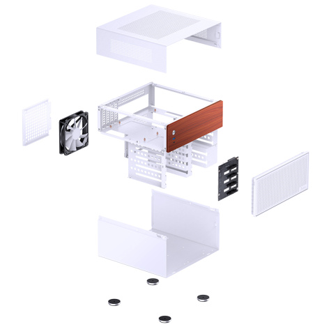 фото Корпус mini-ITX JONSBO N4 White в Волгограде