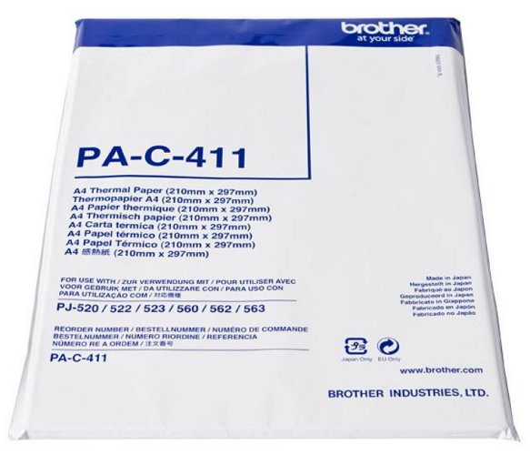 

Термобумага Brother PA-C-411 для PocketJet PJ6xx/7xx (100листов, 73 гр.), PA-C-411
