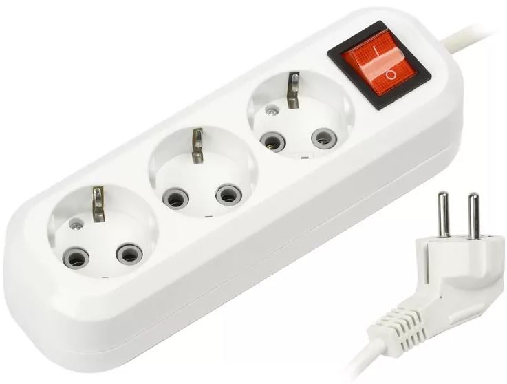 

Удлинитель SmartBuy SBE-16-3-05-ZS 3 гнезда 5 метров 16А/3,5кВт с выкл. и заземлением ПВС 3х1,0 (1/40), SBE-16-3-05-ZS