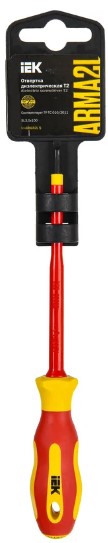 

Отвертка IEK A2L5-SC30-T2-SL-30-100 ARMA2L 5 диэлектрическая SL3,0х100 Т2, A2L5-SC30-T2-SL-30-100