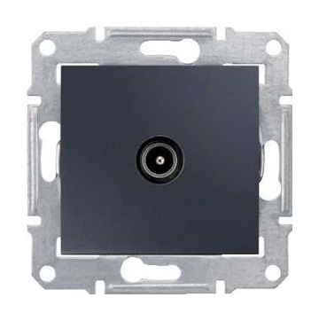

Розетка Schneider Electric SDN3201670 Sedna телевизионная TV оконечная, 1дБ в рамку, IP20 (графит), SDN3201670