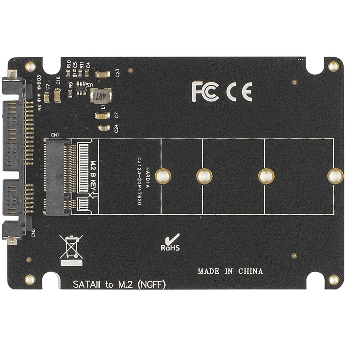 

Переходник Exegate EXE-527 EX283708RUS (M.2 B key - 2.5" SATA, для установки SSD M.2 в отсек 2.5"), EXE-527