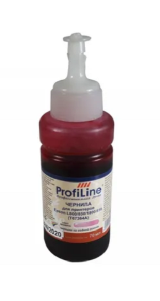 

Чернила ProfiLine PL_INK_T6736_LM_70ml PL-T67364A для принтеров Epson L800/L801/L805/L810/L850/L1800 на водной основе Light magenta 70 мл, PL_INK_T6736_LM_70ml
