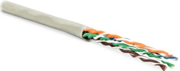 

Кабель витая пара U/UTP 5e кат. 4 пары Hyperline TP UUTP4.5ES24.PVC.GY305 (0,51 мм), одножильный, внутренний, PVC нг(А)-LS, серый, 305 м, TP UUTP4.5ES24.PVC.GY305