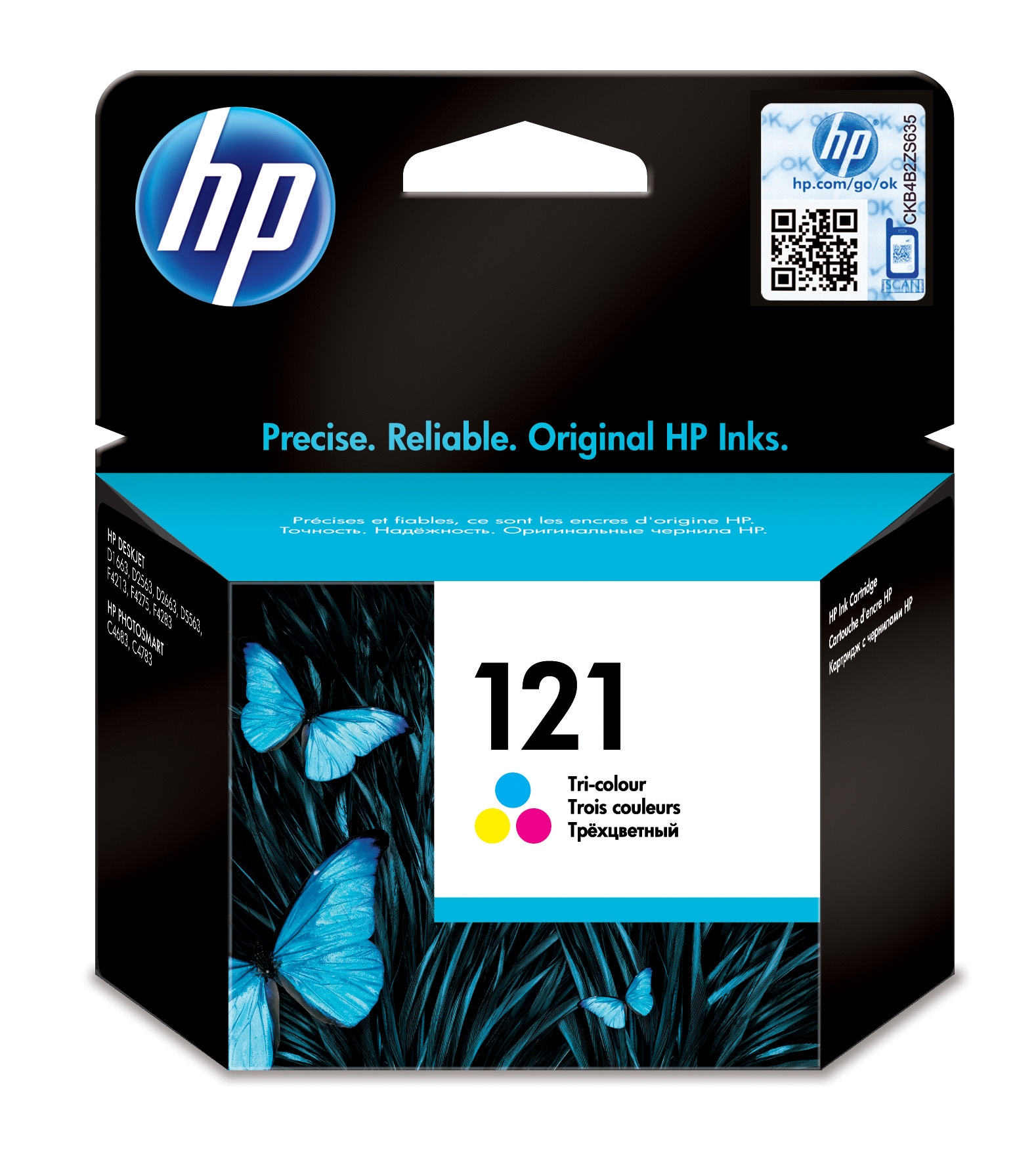 

Картридж HP 121 CC643HE трёхцветный для F4283/D2563, 121