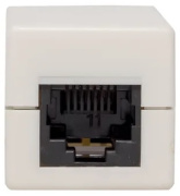 фото Адаптер проходной EKF TRC-INLC-2RJ45-5EUTP-WH